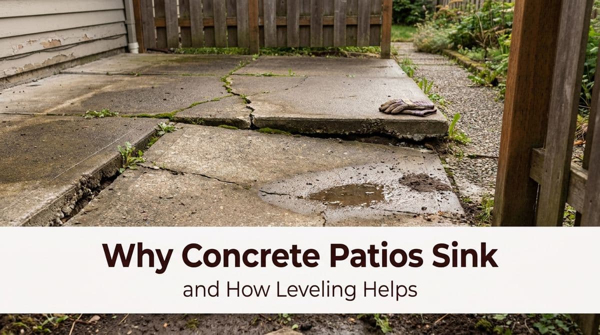 Featured post - Why Concrete Patios Sink Over Time (and How Leveling Helps)